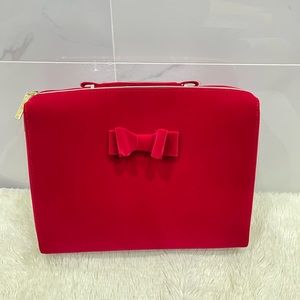 COPY - Estée Lauder large velvet makeup case. NWOT